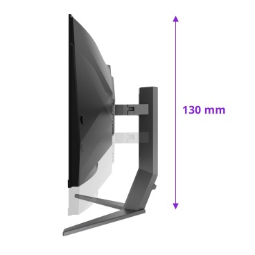 AOC AGON PRO AG346UCD écran plat de PC 86,4 cm (34") 3440 x 1440 pixels Wide Quad HD QD-OLED Noir, Gris