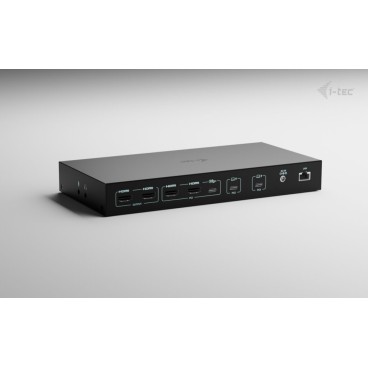 i-tec USB-C KVM Dock PRO for Three Hosts, Dual Video, with 2x Power Delivery, max 92W