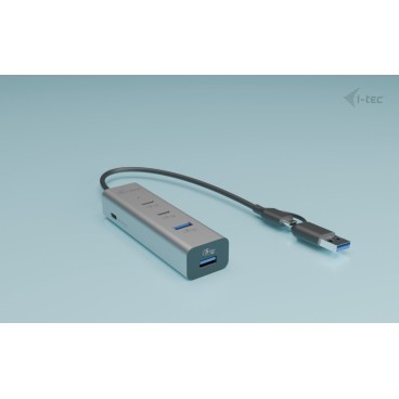 i-tec Metal Universal Charging HUB 2xUSB-C + 2x USB-A Port + Power Delivery 85W