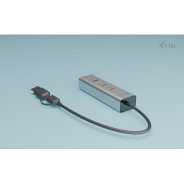 i-tec Metal Universal Charging HUB 2xUSB-C + 2x USB-A Port + Power Delivery 85W
