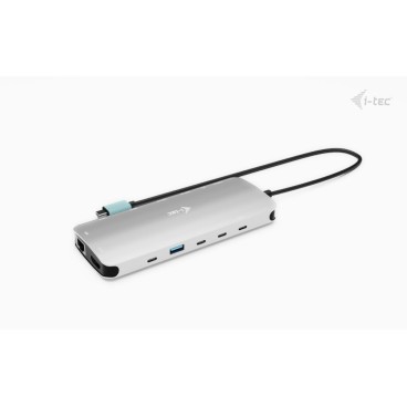 i-tec Metal USB-C Nano 3x Display Dock, 2x HDMI 1x USB-C video + Power Delivery 140W