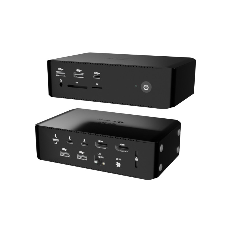 i-tec Thunderbolt5 Quattro Display Docking Station, 5x USB, 2.5 GLAN + Power Delivery 140W