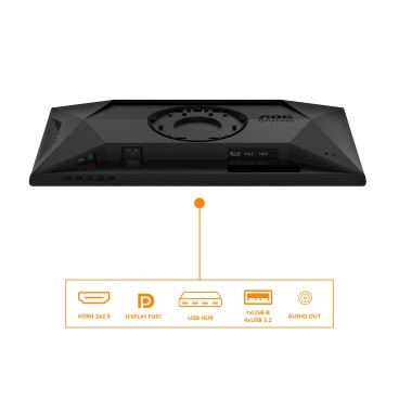 AOC G4 25G4SXU écran plat de PC 62,2 cm (24.5") 1920 x 1080 pixels Full HD LED Noir, Gris