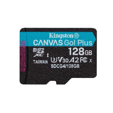 Kingston Technology Carte microSDXC Canvas Go Plus Gen4 200 Mo s A2 U3 V30 128 Go + adaptateur