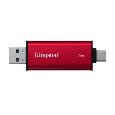 Kingston Technology 1TB Dual USB-A C Portable SSD, Up to 1050MB s USB 3.2 Gen 2