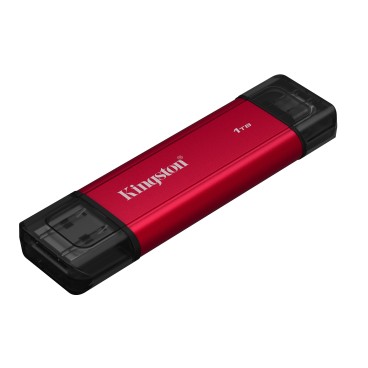 Kingston Technology 1TB Dual USB-A C Portable SSD, Up to 1050MB s USB 3.2 Gen 2