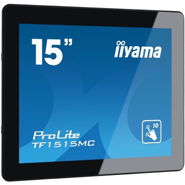 iiyama TF1515MC-B2 écran plat de PC 38,1 cm (15") 1024 x 768 pixels XGA LED Écran tactile Noir