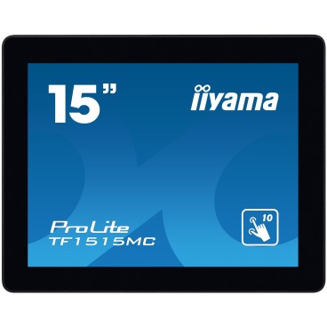 iiyama TF1515MC-B2 écran plat de PC 38,1 cm (15") 1024 x 768 pixels XGA LED Écran tactile Noir