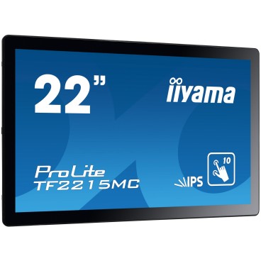 iiyama ProLite TF2215MC-B2 écran plat de PC 54,6 cm (21.5") 1920 x 1080 pixels Full HD LED Écran tactile Multi-utilisateur Noir
