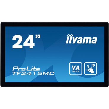 iiyama ProLite TF2415MC-B2 écran plat de PC 60,5 cm (23.8") 1920 x 1080 pixels Full HD LED Écran tactile Multi-utilisateur Noir