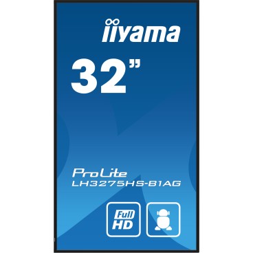 iiyama LH3275HS-B1AG Écran d'affichage dynamique Écran plat de signalisation numérique 80 cm (31.5") LCD Wifi 500 cd m² Full HD