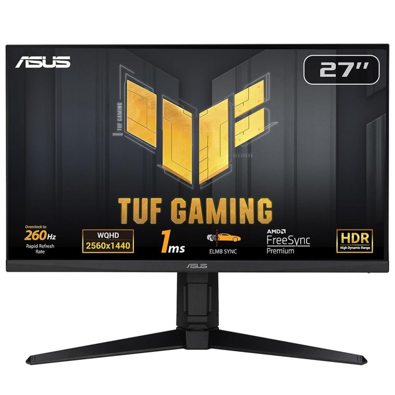 ASUS TUF Gaming VG27AQML1A écran plat de PC 68,6 cm (27") 2560 x 1440 pixels Wide Quad HD LCD Noir