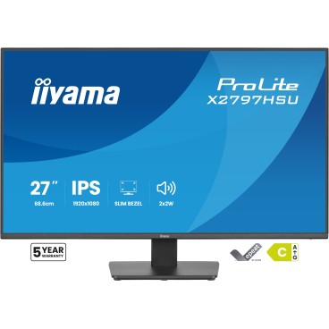 iiyama ProLite X2797HSU-B1 écran plat de PC 68,6 cm (27") 1920 x 1080 pixels Full HD LED Noir