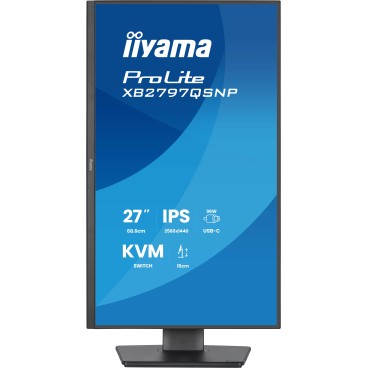 iiyama ProLite XB2797QSNP-B1 écran plat de PC 68,6 cm (27") 2560 x 1440 pixels Quad HD LCD Noir