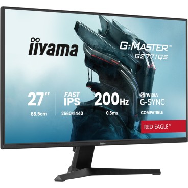 iiyama G-MASTER G2771QS-B1 écran plat de PC 68,6 cm (27") 2560 x 1440 pixels Wide Quad HD Noir