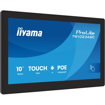 iiyama TW1023ASC-B3P Écran d'affichage dynamique En forme de kiosk 25,6 cm (10.1") Wifi 385 cd m² WXGA Noir Écran tactile