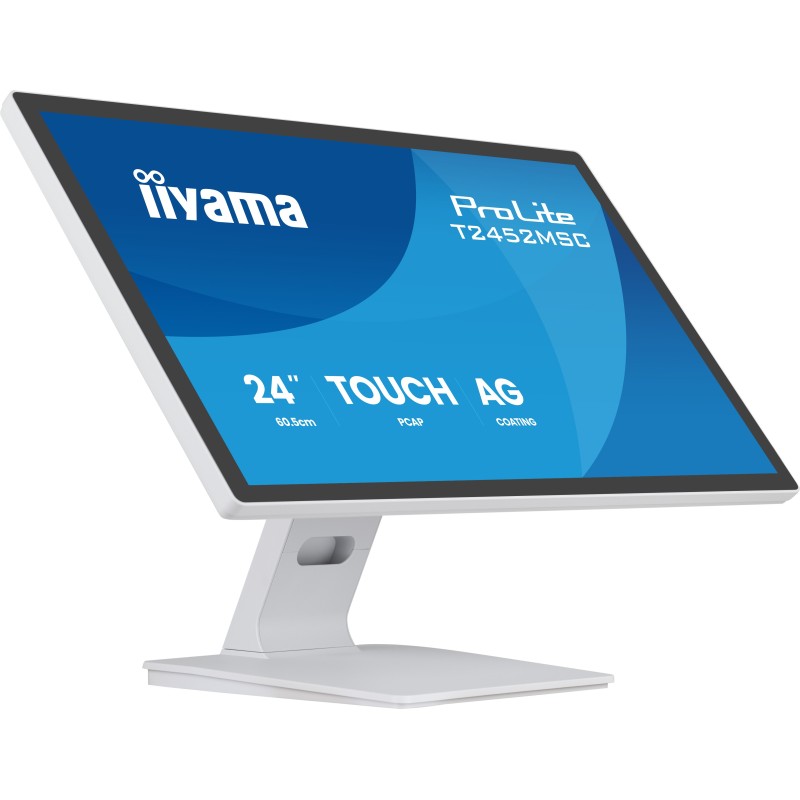 iiyama T2452MSC-W2AG écran plat de PC 61 cm (24") 1920 x 1080 pixels Full HD LED Écran tactile Blanc