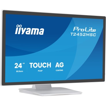 iiyama T2452MSC-W2AG écran plat de PC 61 cm (24") 1920 x 1080 pixels Full HD LED Écran tactile Blanc