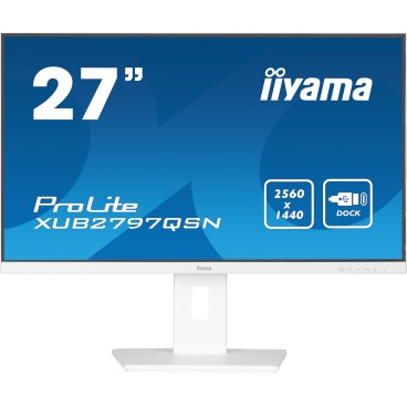 iiyama G-MASTER XUB2797QSN-W2 écran plat de PC 68,6 cm (27") 2560 x 1440 pixels Quad HD LED Blanc