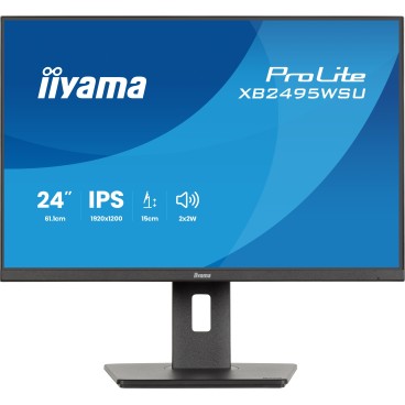 iiyama ProLite XB2495WSU-B1 écran plat de PC 61,2 cm (24.1") 1920 x 1200 pixels WUXGA LCD Noir