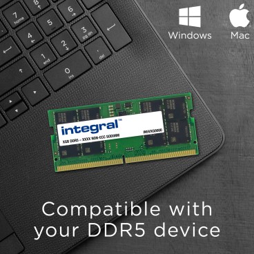 Integral IN5V16GNHRBX module de mémoire 16 Go 1 x 16 Go DDR5 262-pin SO-DIMM