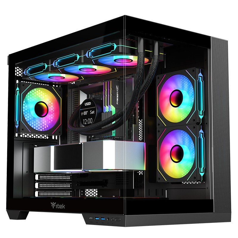 itek DARK CAVE DS Tower Noir