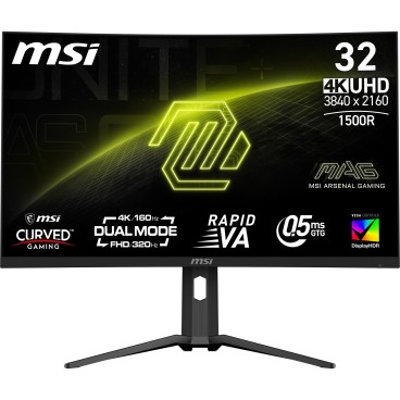 MSI MAG 321CUPDF écran plat de PC 80 cm (31.5") 3840 x 2160 pixels 4K Ultra HD LCD Noir