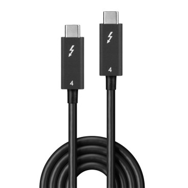 Lindy Câble Thunderbolt 4 de 2m, 40Gbit s, PD 100W, Actif
