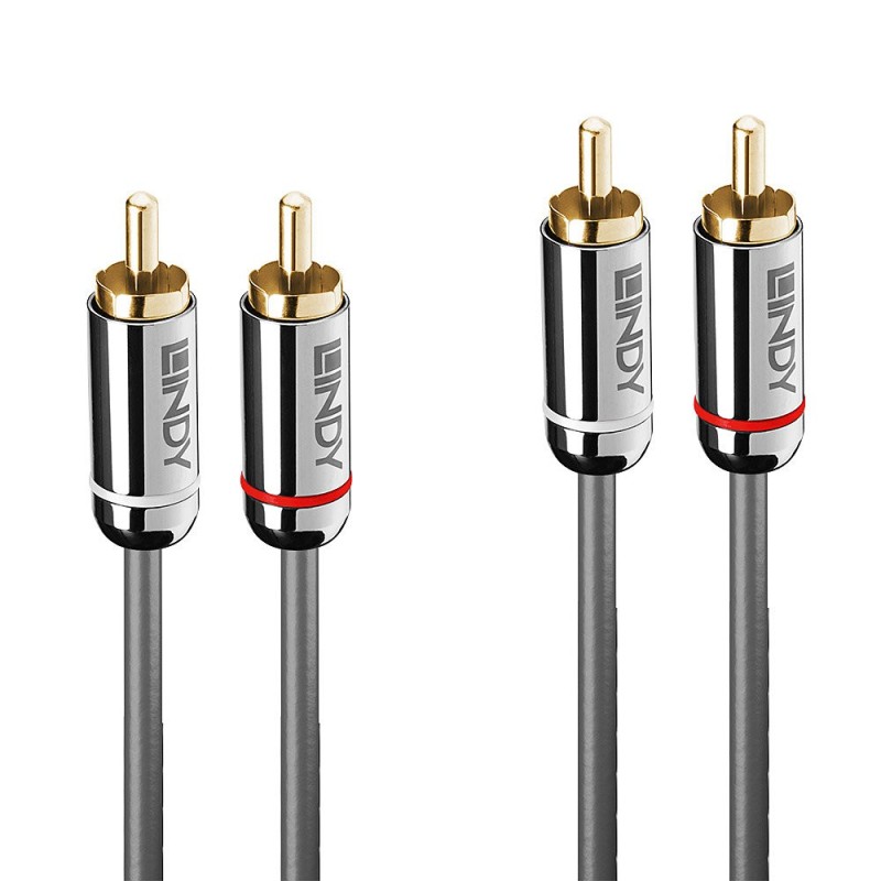 Lindy Câble Audio 2x RCA, Cromo Line, 3m