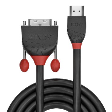 Lindy Câble HDMI vers DVI-D, Black Line, 2m