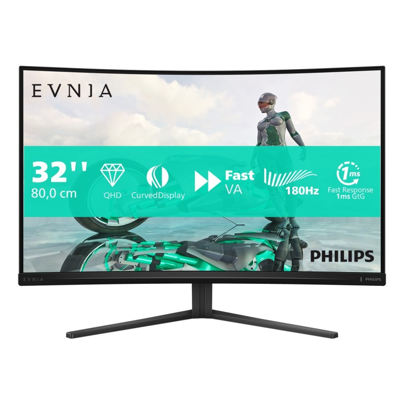 Philips Evnia 32M2C3500L 00 écran plat de PC 80 cm (31.5") 2560 x 1440 pixels Quad HD LCD Noir