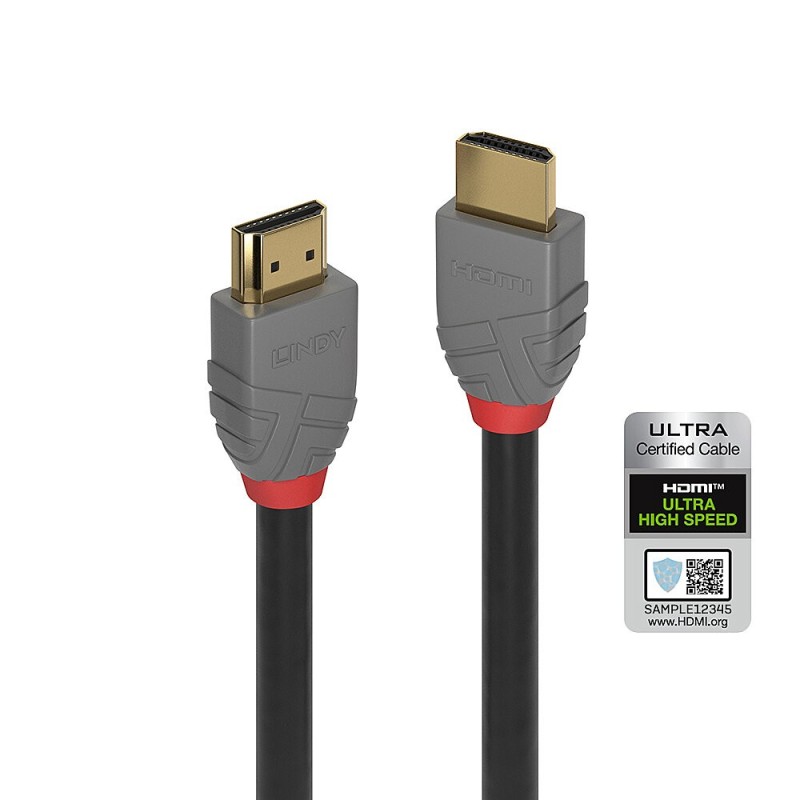 Lindy Câble HDMI Ultra High Speed, Anthra Line, 2m