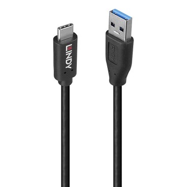 Lindy 36970 câble USB USB 3.2 Gen 2 (3.1 Gen 2) 0,5 m USB A USB C 10 Gbit s 15 W Noir