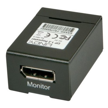 Lindy 38412 extension audio video Répéteur AV Noir