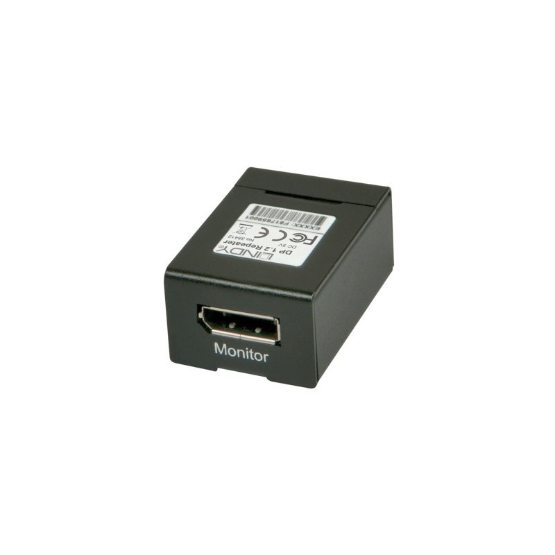 Lindy 38412 extension audio video Répéteur AV Noir