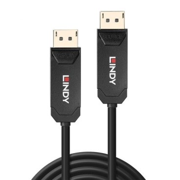 Lindy Câble DisplayPort 2.0 UHBR10 Hybride Fibre Optique 15m