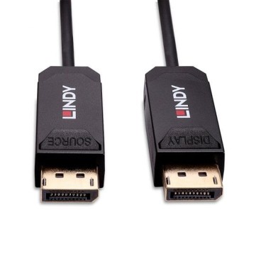Lindy Câble DisplayPort 2.0 UHBR10 Hybride Fibre Optique 15m