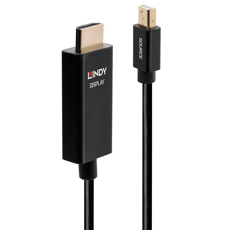 Lindy Câble adaptateur Mini DisplayPort vers HDMI® 4K60hz 2m
