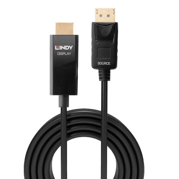 Lindy Câble adaptateur DisplayPort vers HDMI 4K60Hz avec HDR, 2m