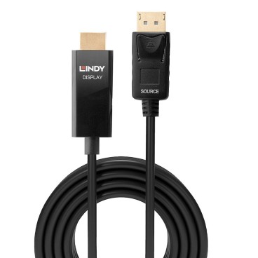 Lindy Câble adaptateur DisplayPort vers HDMI 4K60Hz avec HDR, 5m