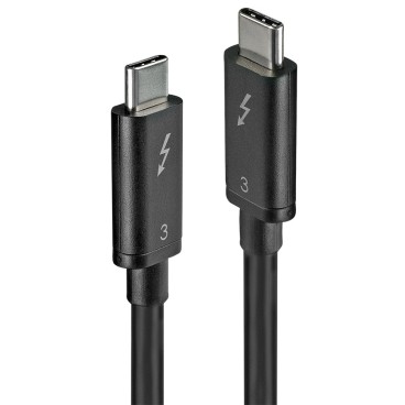 Lindy Câble Thunderbolt 3 de 0.5m, 40Gbit s, PD 100W, passif