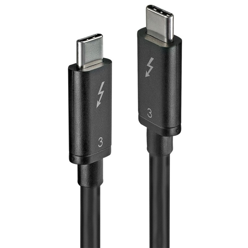 Lindy Câble Thunderbolt 3 de 0.5m, 40Gbit s, PD 100W, passif