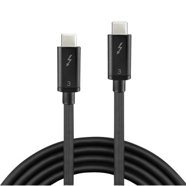 Lindy Câble Thunderbolt 3 de 0.5m, 40Gbit s, PD 100W, passif
