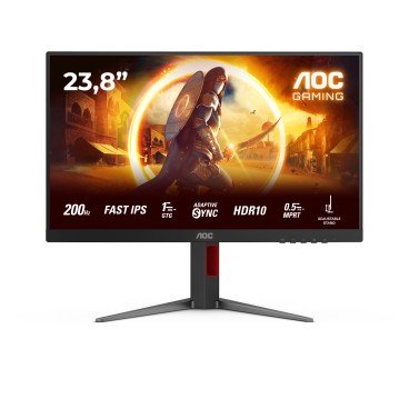 AOC G4 24G4HA écran plat de PC 60,5 cm (23.8") 1920 x 1080 pixels Full HD LED Noir, Rouge