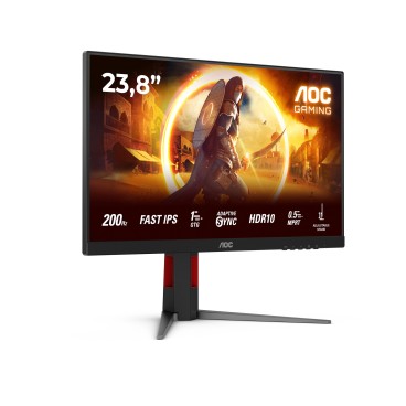 AOC G4 24G4HA écran plat de PC 60,5 cm (23.8") 1920 x 1080 pixels Full HD LED Noir, Rouge