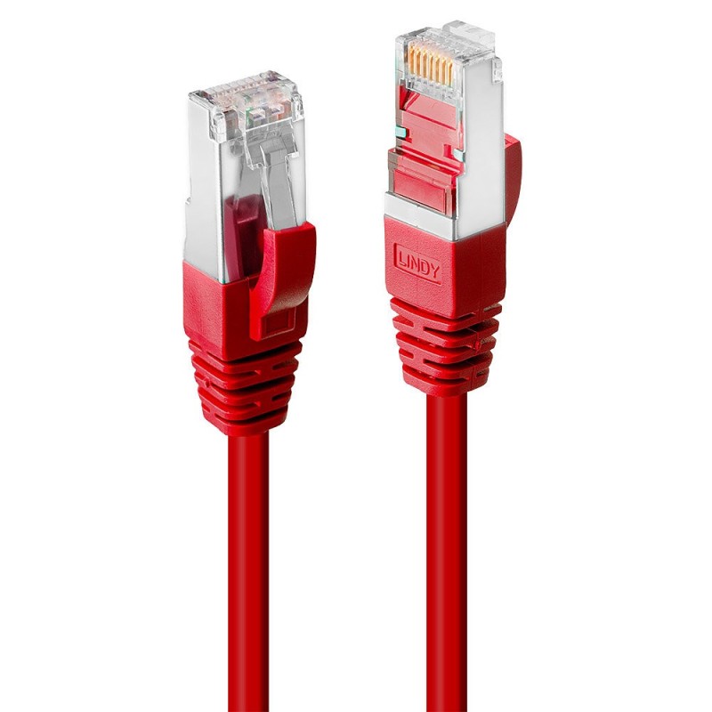 Lindy Câble réseau Rouge Cat.6 S FTP LSZH, 2m (testé par Fluke)