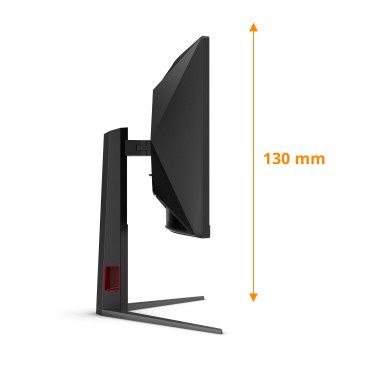 AOC G4 CU34G4Z écran plat de PC 86,4 cm (34") 3440 x 1440 pixels Wide Quad HD LED Noir, Rouge
