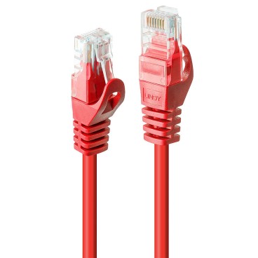 Lindy Câble réseau Rouge Cat.6 U UTP, 5m