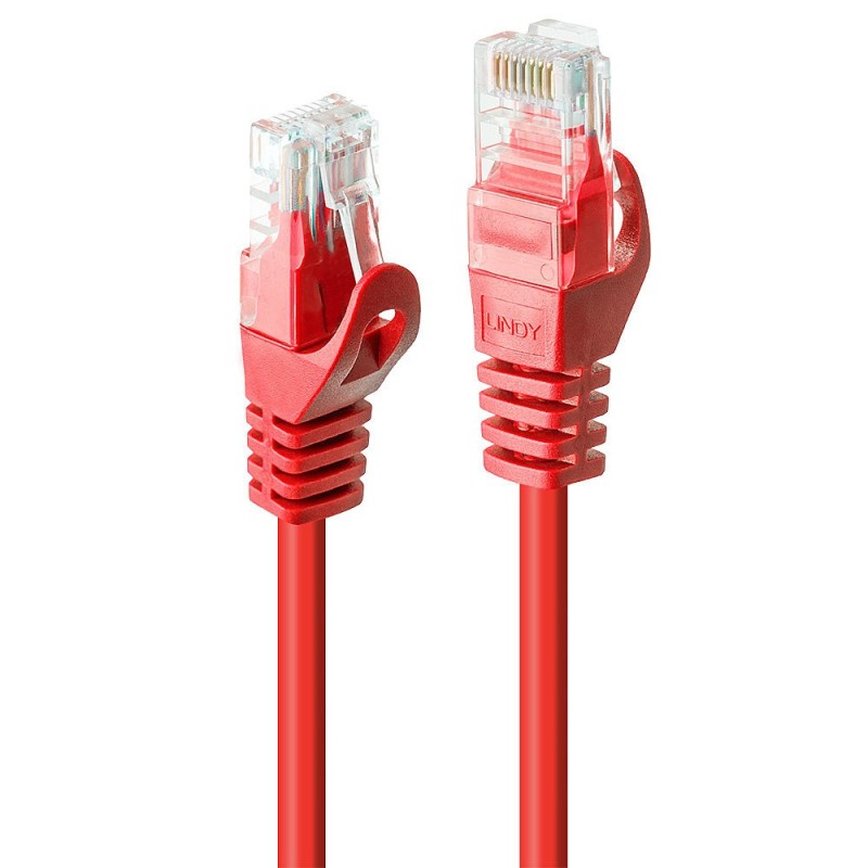 Lindy Câble réseau Rouge Cat.6 U UTP, 5m