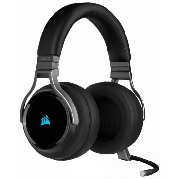 Corsair Virtuoso RGB Casque Arceau Connecteur de 3,5 mm USB Type-A Charbon